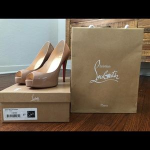 Authentic Christian Louboutin Vendome 120 Patent